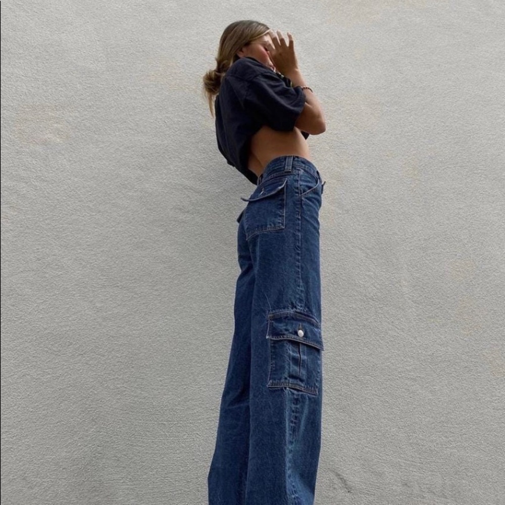 REVICE cargo low waisted jeans💙